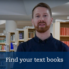 A man talkning in the library