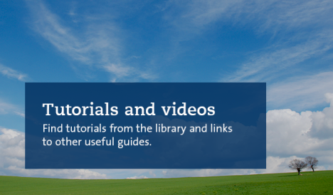 Tutorials and video in the background a meadow