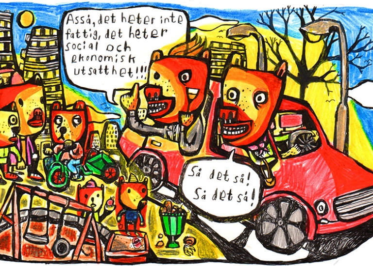Tecknad illustration.